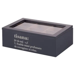 Scatola porta tisane in legno